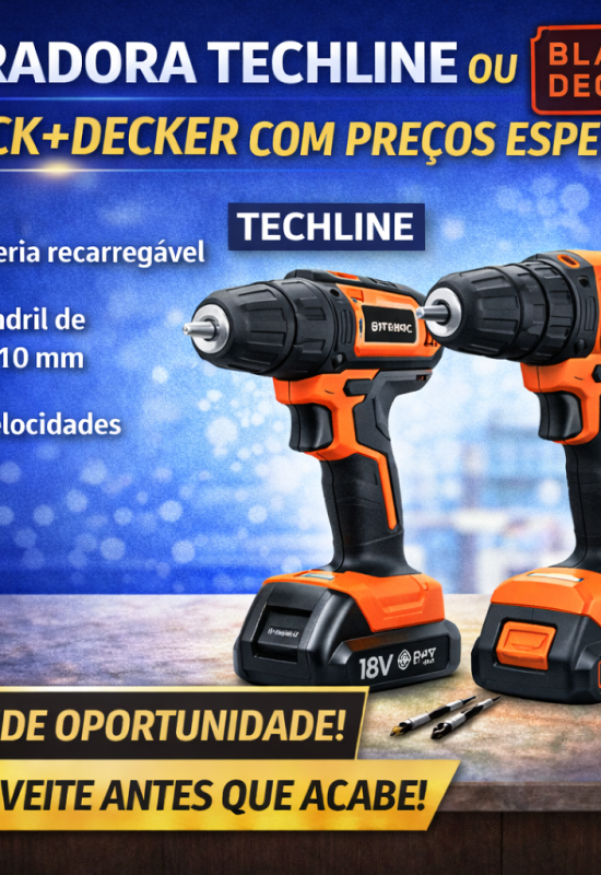 FURADEIRA TECHLINE OU BLACK + DECKER